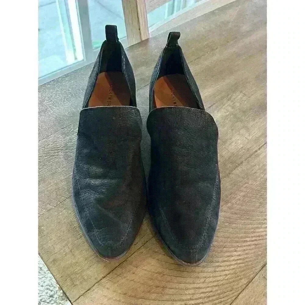 Lucky Brand Mahzan Loafer | Black‎ leather | Size 8. Ankle, Fall, Cute, Work - Picture 3 of 15